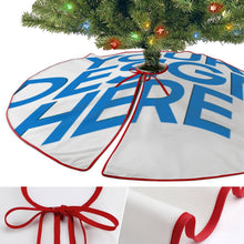 Lade das Bild in den Galerie-Viewer, Weihnachtsbaumrock Weihnachtsbaumdecke (rote Kante) (doppelseitig gleiches Bild) mit selbst gestalten und bedrucken