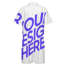 Lade das Bild in den Galerie-Viewer, Einzelbilddruck Kurzärmliger Jumpsuit LM427 für Männer / Herren mit Foto Text selbst gestalten und bedrucken