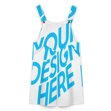 Lade das Bild in den Galerie-Viewer, Einzelbild-Design Damen / Frauen Hosenträger Jumpsuit Shorts ULR mit Foto Design Motiv Text selbst gestalten und bedrucken (Simple Design)