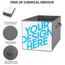 Lade das Bild in den Galerie-Viewer, Faltbare Aufbewahrungsbehälter / Aufbewahrungsbox aus Oxford-Gewebe mit Foto Text selbst gestalten und bedrucken