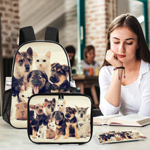 Lade das Bild in den Galerie-Viewer, Transparentes PVC Rucksack-Set 3-teilig – individuell bedruckbar mit eigenem Motiv