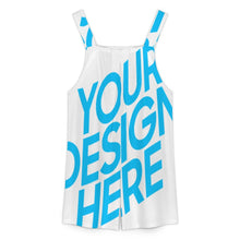 Lade das Bild in den Galerie-Viewer, Einzelbild-Design Damen / Frauen Hosenträger Jumpsuit Shorts ULR mit Foto Design Motiv Text selbst gestalten und bedrucken (Simple Design)