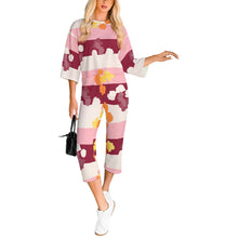 Lade das Bild in den Galerie-Viewer, Einzelbild-Design Damen / Frauen Overall Jumpsuit mit Rundhalsausschnitt 23LR mit Foto Design Motiv Text selbst gestalten und bedrucken (Simple Design)