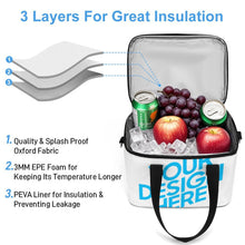 Lade das Bild in den Galerie-Viewer, Lunchtasche Tragbarer Eisisolierbeutel mit Foto Design Motiv Text selbst gestalten und bedrucken