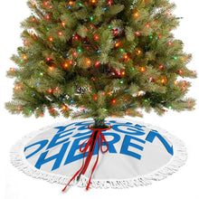 Lade das Bild in den Galerie-Viewer, Weihnachtsbaumrock Weihnachtsbaumdecke (Fransenstil) (doppelseitig gleiches Bild) mit selbst gestalten und bedrucken