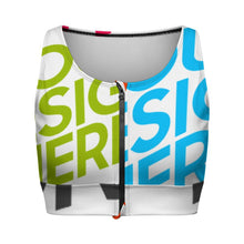 Lade das Bild in den Galerie-Viewer, Multi-Image-Druck Sport Yoga Reißverschluss Bra Top Damen / Frauen SDS2007 selbst gestalten und bedrucken