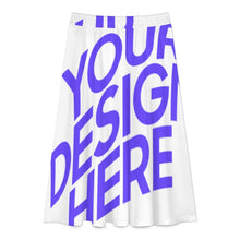 Lade das Bild in den Galerie-Viewer, Einzelbilddruck Damen / Frauen Plissierter Halblanger Rock B17Q mit Fotos Muster Text Logo selbst gestalten und bedrucken (Simple Design)