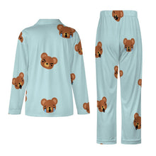 Lade das Bild in den Galerie-Viewer, Pyjama Set Damen personalisieren | Schlafanzug mit Reverskragen & Foto