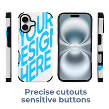 Lade das Bild in den Galerie-Viewer, Apple 16 iPhone 16 Handyhülle Serie aus Faserleder mit Foto Text selbst gestalten und bedrucken