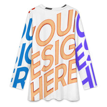 Lade das Bild in den Galerie-Viewer, Multi-Image-Druck Damen / Frauen Muslimisches Langarmshirt mit Rundhalsausschnitt A98L selbst gestalten und bedrucken