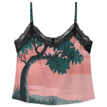 Lade das Bild in den Galerie-Viewer, Personalisierbarer Damen Schlafanzug mit Spitze und Shorts