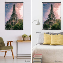Lade das Bild in den Galerie-Viewer, Leinwand-Rollbild personalisieren | Poster mit Holzleiste