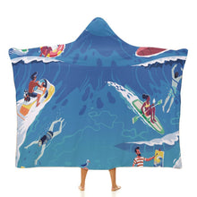 Lade das Bild in den Galerie-Viewer, Kapuzendecke Bedrucken | Wearable Blanket | Arktis-Fleece & HD-Druck