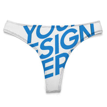 Lade das Bild in den Galerie-Viewer, Einzelbilddruck Eisseiden T-back Tanga Unterhosen Unterwäsche NZ207 Damen / Frauen mit Fotos Muster Text selbst gestalten und bedrucken