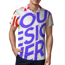 Lade das Bild in den Galerie-Viewer, Reiner Baumwolle Poloshirt HT Männer / Herren mit Fotos Muster Text Logo selbst gestalten und bedrucken