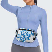 Lade das Bild in den Galerie-Viewer, Quadratische doppellagige Bauchtasche Waistbag Hüfttasche Waist Bag XB0610007 für Herren Damen mit Foto Design Motiv Text selbst gestalten und bedrucken