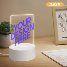 Lade das Bild in den Galerie-Viewer, Nachtlicht aus Acryl (Sockel aus Kunststoff) selbst gestalten und bedrucken