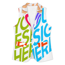 Lade das Bild in den Galerie-Viewer, Multi-Image-Design Damen / Frauen Anzugweste A22K mit Foto Design Motiv Text selbst gestalten und bedrucken (Simple Design)