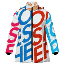 Lade das Bild in den Galerie-Viewer, Multi-Image-Druck Damen / Frauen Kapuzenjacke aus Baumwolle mit Reißverschluss MWL516 mit Fotos Muster Text Logo selbst gestalten und bedrucken