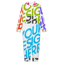 Lade das Bild in den Galerie-Viewer, Multi-Image-Druck Kinder Plüsch Heimover Overall Schlafanzüge Pyjama LTWY87 mit Fotos Muster Text Logo selbst gestalten und bedrucken