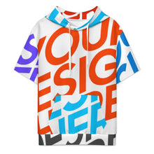 Lade das Bild in den Galerie-Viewer, Multi-Image-Design Unisex Kurzarm Hoodie LM250 mit Foto Design Motiv Text selbst gestalten und bedrucken