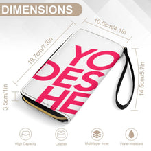 Lade das Bild in den Galerie-Viewer, Lange Vertikale Geldbörse / Vertikale Brieftasche / Leder Portemonnaie vertikal (mit Kordel) (auf beiden Seiten das gleiche Bild) mit Foto selbst gestalten und bedrucken