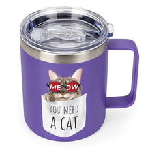 Lade das Bild in den Galerie-Viewer, Personalisierte Edelstahl-Tasse 355ml mit doppelseitigem Druck