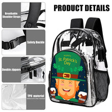Lade das Bild in den Galerie-Viewer, Personalisierter transparenter Rucksack mit Mesh-Seitentaschen