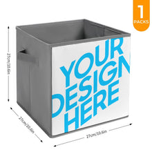 Lade das Bild in den Galerie-Viewer, Faltbare Aufbewahrungsbehälter / Aufbewahrungsbox aus Oxford-Gewebe mit Foto Text selbst gestalten und bedrucken