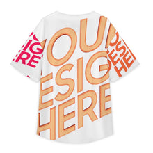 Lade das Bild in den Galerie-Viewer, Multi-Image-Design Herren / Männer TSYX Baseballshirt mit kurzen Ärmeln und Knopfleiste mit Foto Design Motiv Text selbst gestalten und bedrucken (Simple Design)