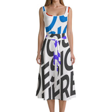 Lade das Bild in den Galerie-Viewer, Multi-Image-Druck Damen / Frauen Ärmelloses Kleid LYQ121 mit Foto Design Motiv Text selbst gestalten und bedrucken (Simple Design)