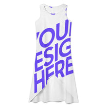 Lade das Bild in den Galerie-Viewer, Einzelbilddruck Damen / Frauen Ärmelloses Kleid mit Rundhalsausschnitt C15Q selbst gestalten und bedrucken