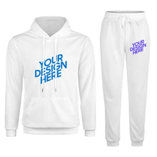 Lade das Bild in den Galerie-Viewer, 2-tgl. Set Herren Damen Unisex Jogging Sportanzug Sweatshirt Pullover Trainingsanzug Hoodie + Hose mit Foto selbst gestalten und bedrucken