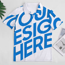 Lade das Bild in den Galerie-Viewer, Einzelbilddruck Sommer Ice Silk Polo T-Shirt Herren / Männer B612 mit Fotos Muster Text Logo selbst gestalten und bedrucken