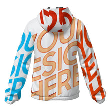Lade das Bild in den Galerie-Viewer, Multi-Image-Design Leichte atmungsaktive Windbreaker Windjacke mit Kapuze für Herren / Männer MWL402 mit Foto Design Motiv Text selbst gestalten und bedrucken