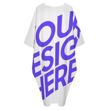 Lade das Bild in den Galerie-Viewer, Damen / Frauen Übergrößen Kleid C13Q mit Foto Design Motiv Text selbst gestalten und bedrucken (Simple Design)