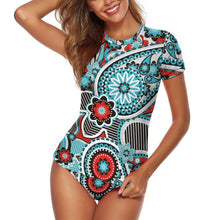 Lade das Bild in den Galerie-Viewer, Bikini mit Ärmeln Personalisierbar | Rash Guard Set Damen | UV-Schutz