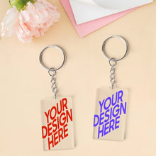 Lade das Bild in den Galerie-Viewer, Schlüsselanhänger aus Acryl (beidseitiger Druck) mit Foto Design Motiv Text selbst gestalten und bedrucken