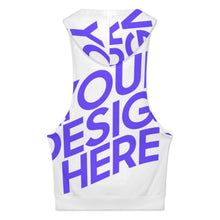 Lade das Bild in den Galerie-Viewer, Damen / Frauen Tank Top mit Kapuze und Taschen BX07 mit Foto Design Motiv Text selbst gestalten und bedrucken (Simple Design)