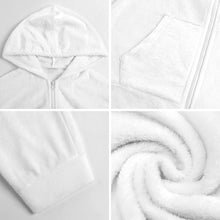 Lade das Bild in den Galerie-Viewer, Multi-Image-Druck Kinder Plüsch Heimover Overall Schlafanzüge Pyjama LTWY87 mit Fotos Muster Text Logo selbst gestalten und bedrucken