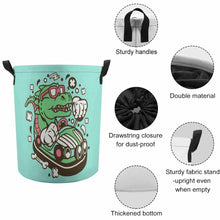 Lade das Bild in den Galerie-Viewer, Staubdichter Wäschekorb mit staubdichtem Gürtel mit Foto Text selbst gestalten und bedrucken