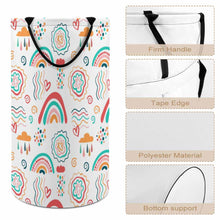 Lade das Bild in den Galerie-Viewer, Wäschekorb Spielzeug Aufbewahrungsbox Wäschesammler Groß Aufbewahrungskorb Kinderzimmer D 40 x H 69 CM mit Foto Design Motiv Text selbst gestalten und bedrucken