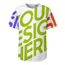 Lade das Bild in den Galerie-Viewer, Multi-Image-Design Herren / Männer Kurzarmhemd Kurzärmeliges Hemd mit Rundschnitt LM018 mit Foto Design Motiv Text selbst gestalten und bedrucken