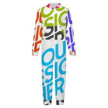 Lade das Bild in den Galerie-Viewer, Multi-Image-Druck Kinder Plüsch Heimover Overall Schlafanzüge Pyjama LTWY87 mit Fotos Muster Text Logo selbst gestalten und bedrucken