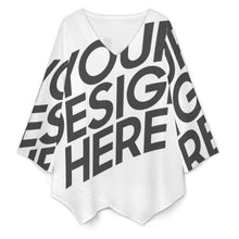 Lade das Bild in den Galerie-Viewer, Einzelbild-Design Damen / Frauen Top aus Leinenimitat mit V-Ausschnitt BZL mit Foto Design Motiv Text selbst gestalten und bedrucken (Simple Design)