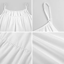 Lade das Bild in den Galerie-Viewer, Multi-Image-Design Damen / Frauen Hosenträger Kleid Großer Swingrock KQ mit Fotos Muster Text Logo selbst gestalten und bedrucken