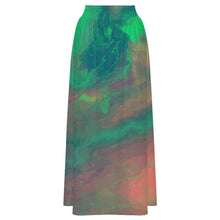 Lade das Bild in den Galerie-Viewer, Damen elastischer High-Waist Rock mit Raffung aus atmungsaktivem Milk Silk und individueller Bedruckung