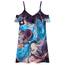 Lade das Bild in den Galerie-Viewer, Damen elastischer High-Waist Rock mit Raffung aus atmungsaktivem Milk Silk und individueller Bedruckung