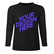 Lade das Bild in den Galerie-Viewer, 100% Baumwolle Vorderseite-Druck Herren/Männer Langarm Shirt Verschiedne Farben mit Foto Design Motiv Text selbst gestalten und bedrucken