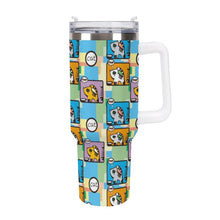 Lade das Bild in den Galerie-Viewer, Personalisierter 40oz Edelstahl-Tumbler mit Griff und UV-Druck